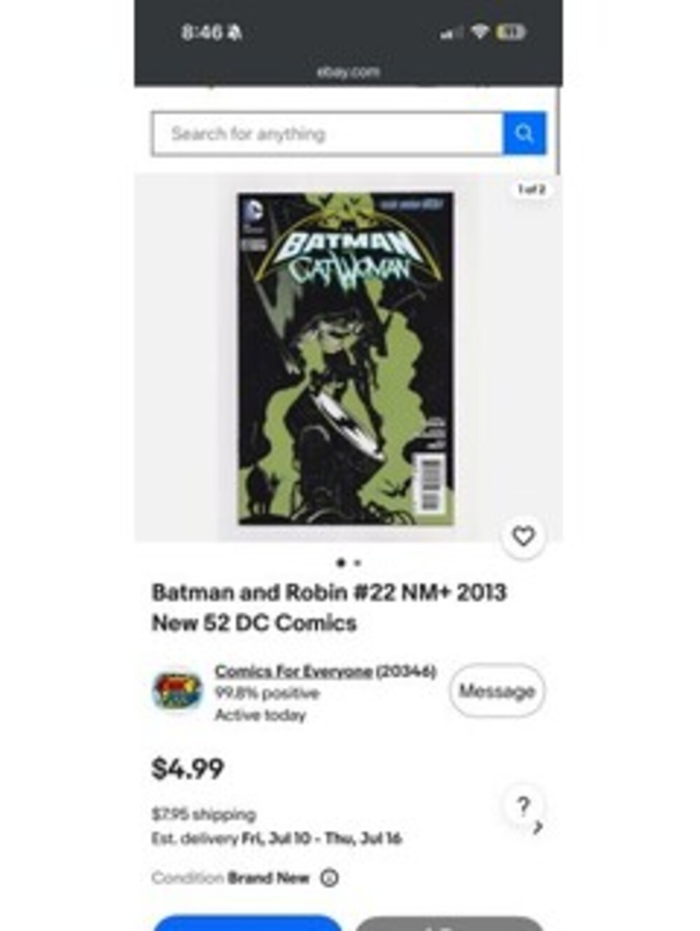 Batman and Robin #22 NM+ 2013 New 52 DC Comics